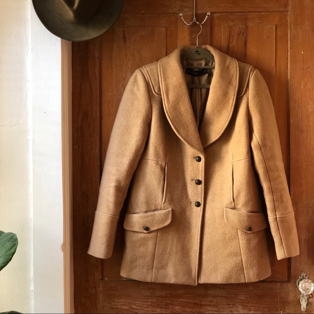 Supertrash Tan Wool Winter Coat